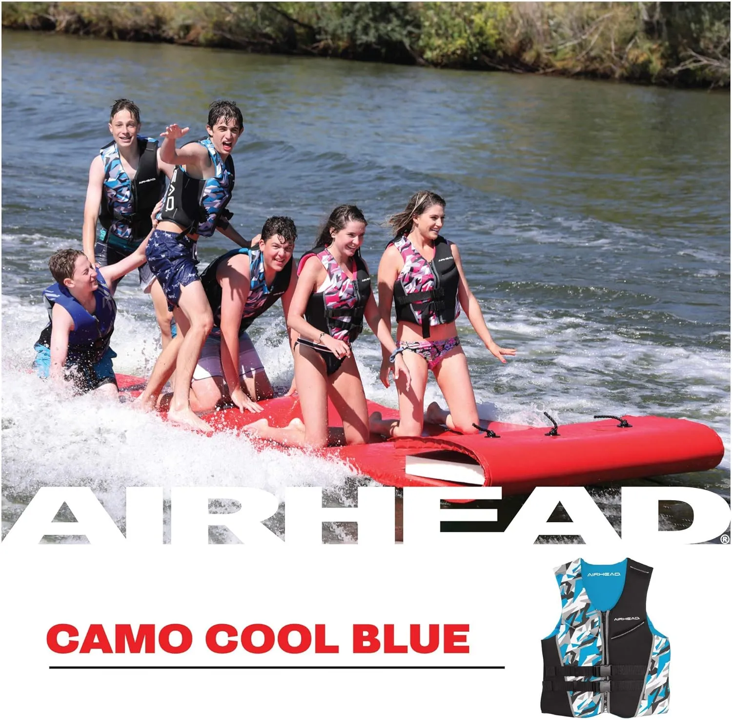 AIRHEAD Men's Camo Cool Neolite Kwik-Dry Life Jacket, Coast Guard Approved