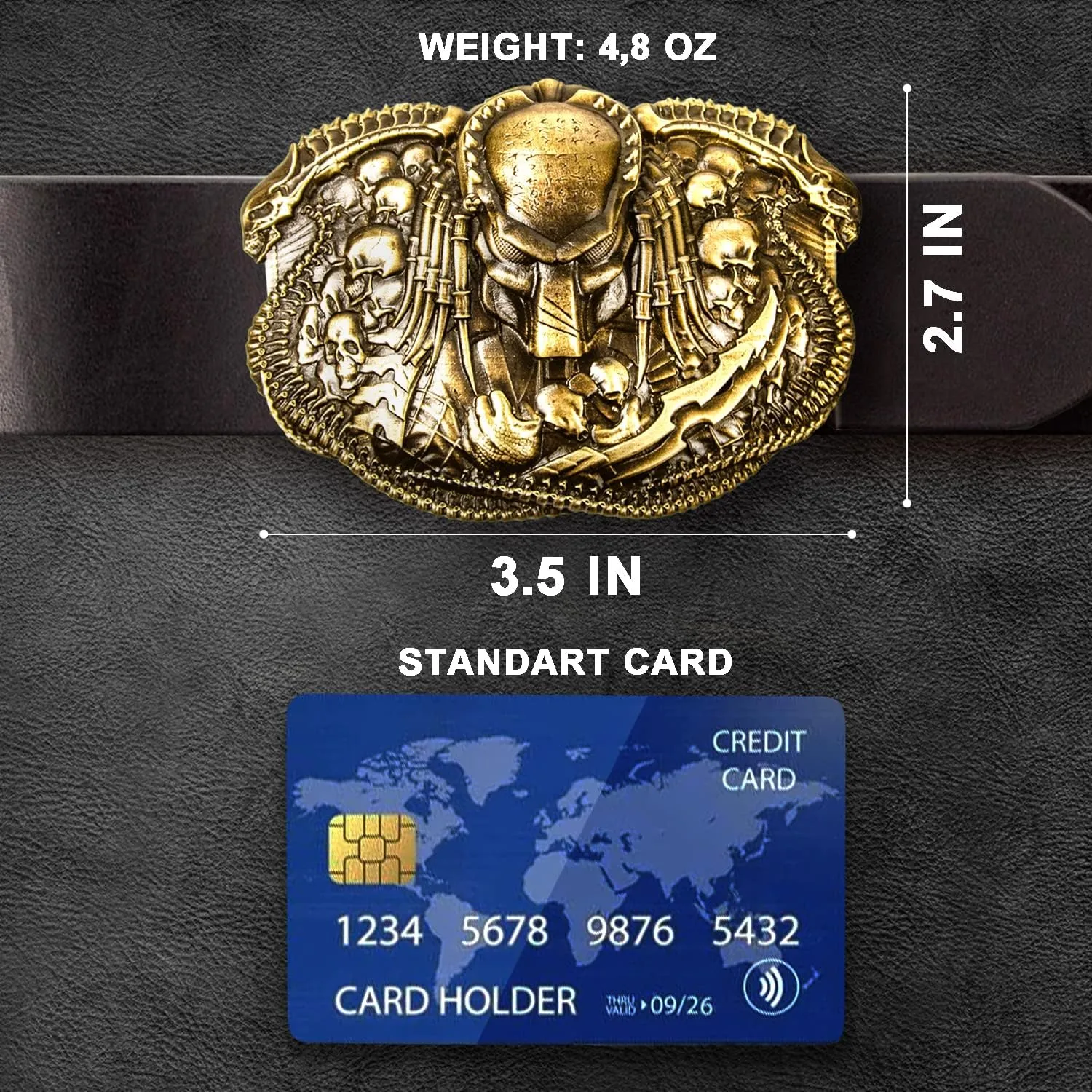 ALEXES Custom Western Belt Buckles for Men - Brass