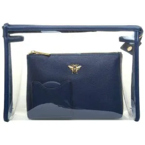 Alice Wheeler London 3 Piece Beauty Set - Navy