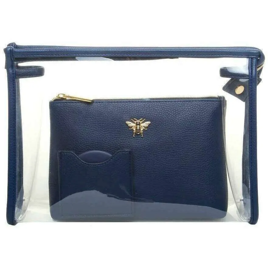 Alice Wheeler London 3 Piece Beauty Set - Navy