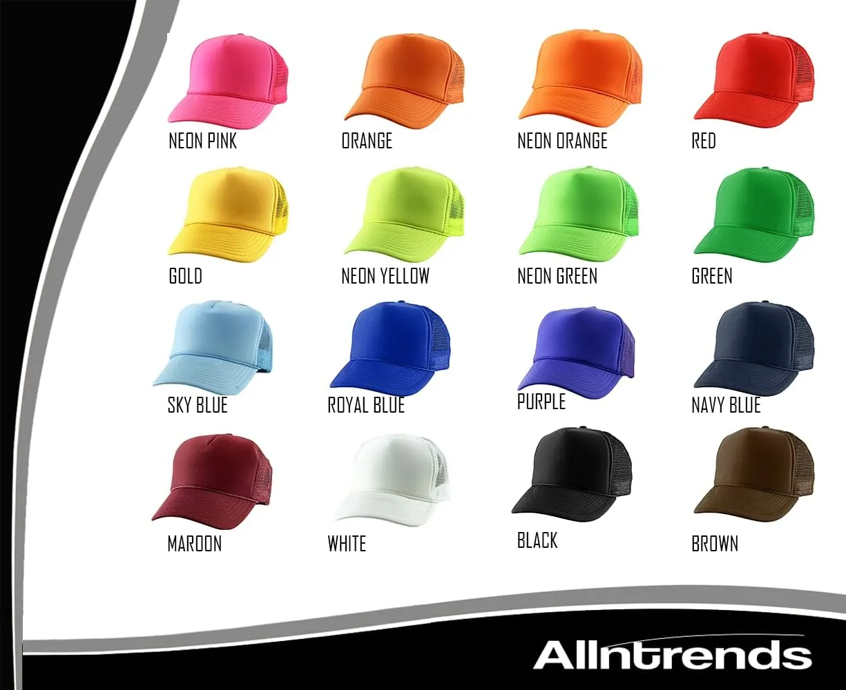 ALLNTRENDS Pizza Slut Trucker Hat Embroidered Adult Baseball Cap Adjustable Snapback