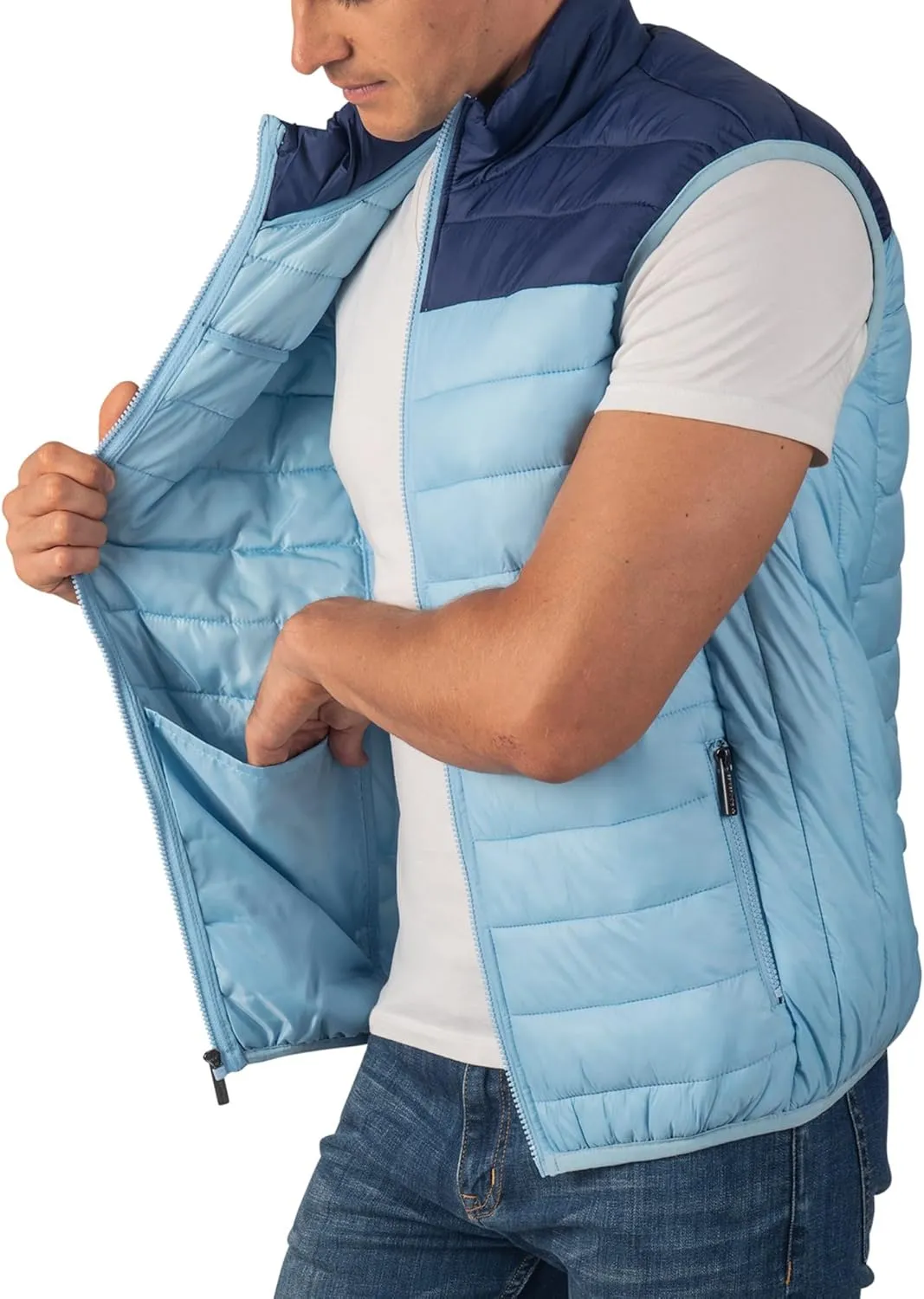Alpine Swiss Clark Mens Lightweight Down Alternative Vest Jacket