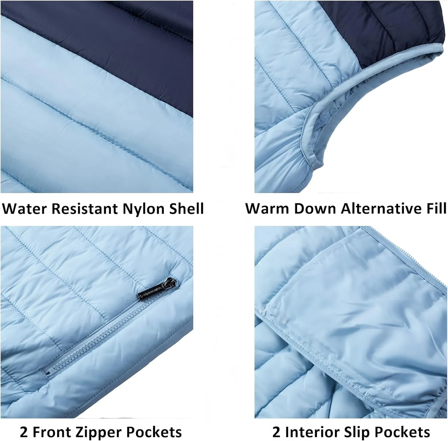 Alpine Swiss Clark Mens Lightweight Down Alternative Vest Jacket