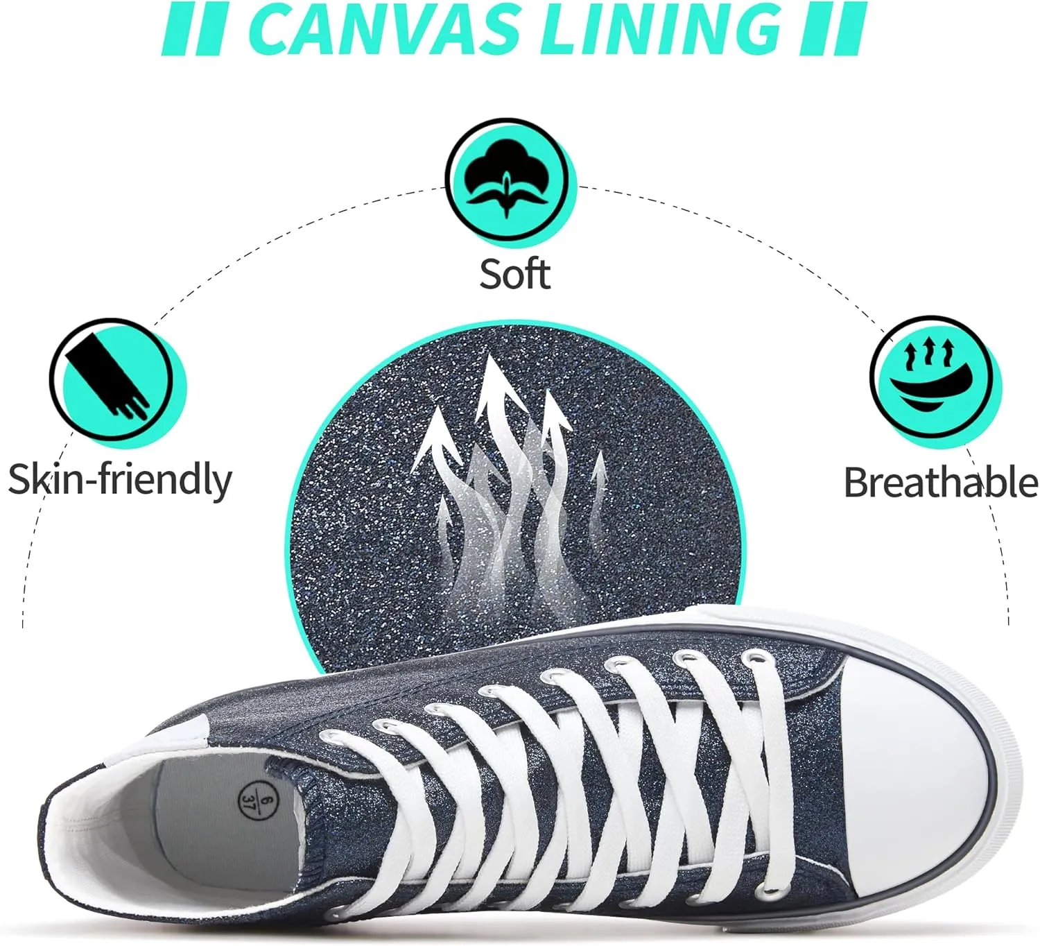 ALTOCIS Glitter Platform Fashion Sneakers,Sparkly Bling Mid Calf Sneaker for Women,Cute Comfortable Platform High Top Sneakers
