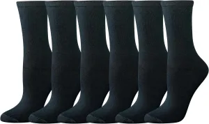 Amazon Essentials Women's Casual Crew Socks, 6 Pairs