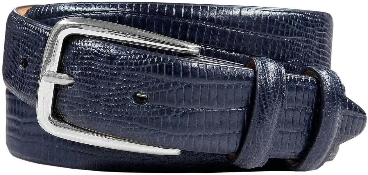 Andrew/Armando - Dress Belt Solid Brass Buckle (Gold & Silver) Genuine Full-Grain Cowhide Leather Belt 1-1/8"(30mm) Wide