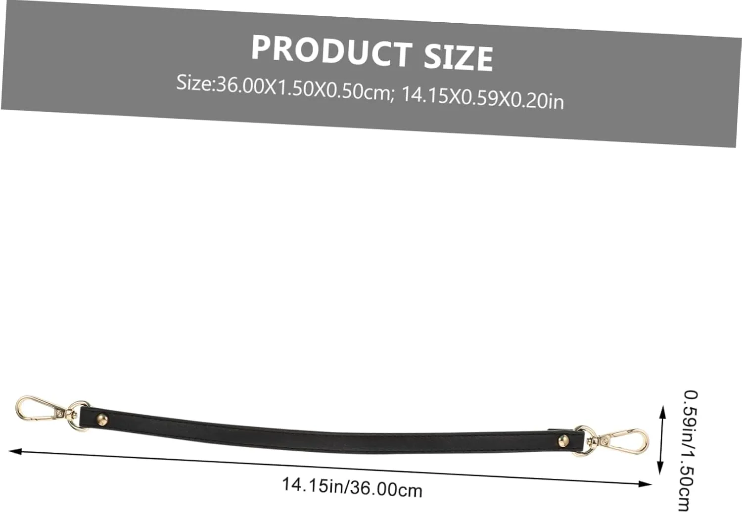 Angoily 1pc Handbag Strap Replacement Purse Straps Belt Purse Bag Straps Fashion Belt Purse Straps Belt Bag Strap for Purse Purses Artificial Leather Golden