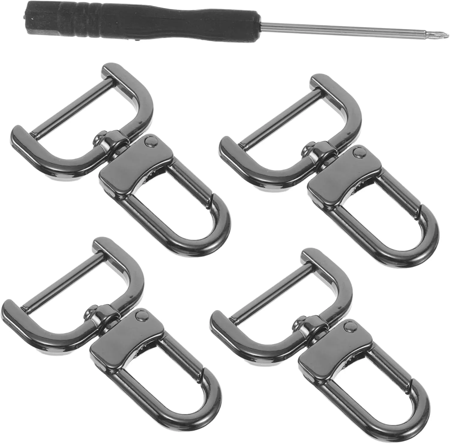 Angoily Pcs Bag Strap Hardware Swivel Hooks for Purses Metal Buckle Connector Screw Lock Hardware Bag Strap Hooks
