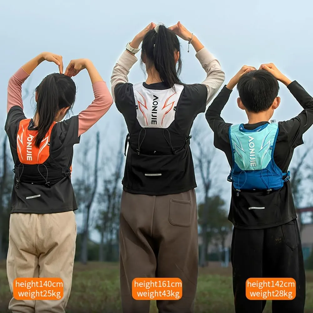 AONIJIE Running Backpack for Kids, Lightweight Hydration Pack 3L Multifunctional for Hiking Running Cycling