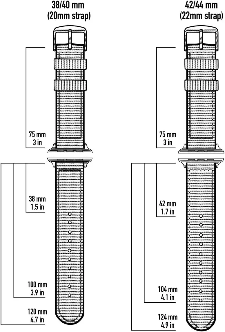 Archer Watch Straps - Seat Belt Nylon Straps for Apple Watch