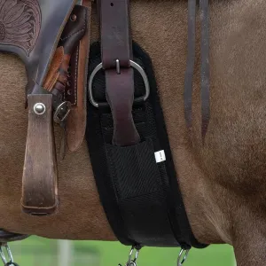 Asooll Leather Felt Lined Straight Cinch for Horses，32Inch Horse Girth Belt