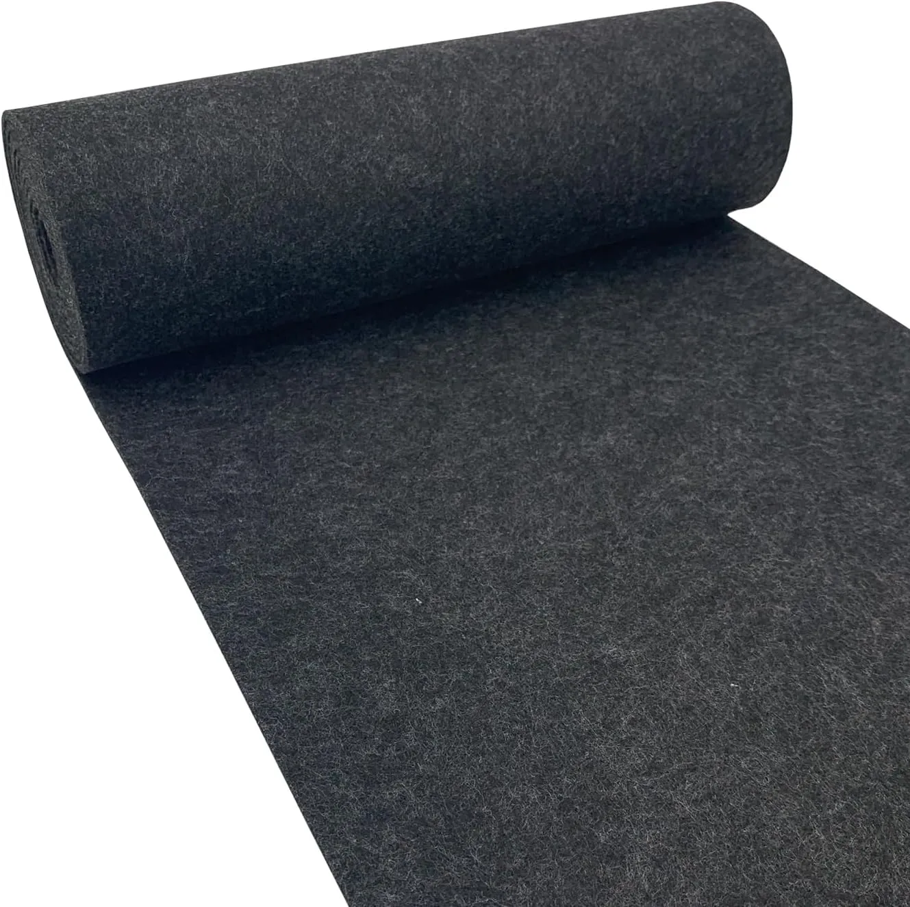 aufodara Felt Fabric 11.8 x 98.4 inch Craft Felt Fabric Roll, Felt 3mm Thick for Felt Table Mats DIY Arts & Crafts Patchwork Sewing Decorations (Grey Black)