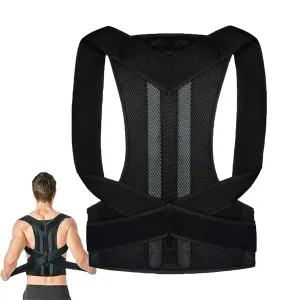 Axzenia Posture Corrector, Corecorex Instant Posture Corrector, Adjustable Posture Corrector, Trimsy Posture Corrector, Breathable Back Brace for Women Men, Relieve Back Pain (Black,M)