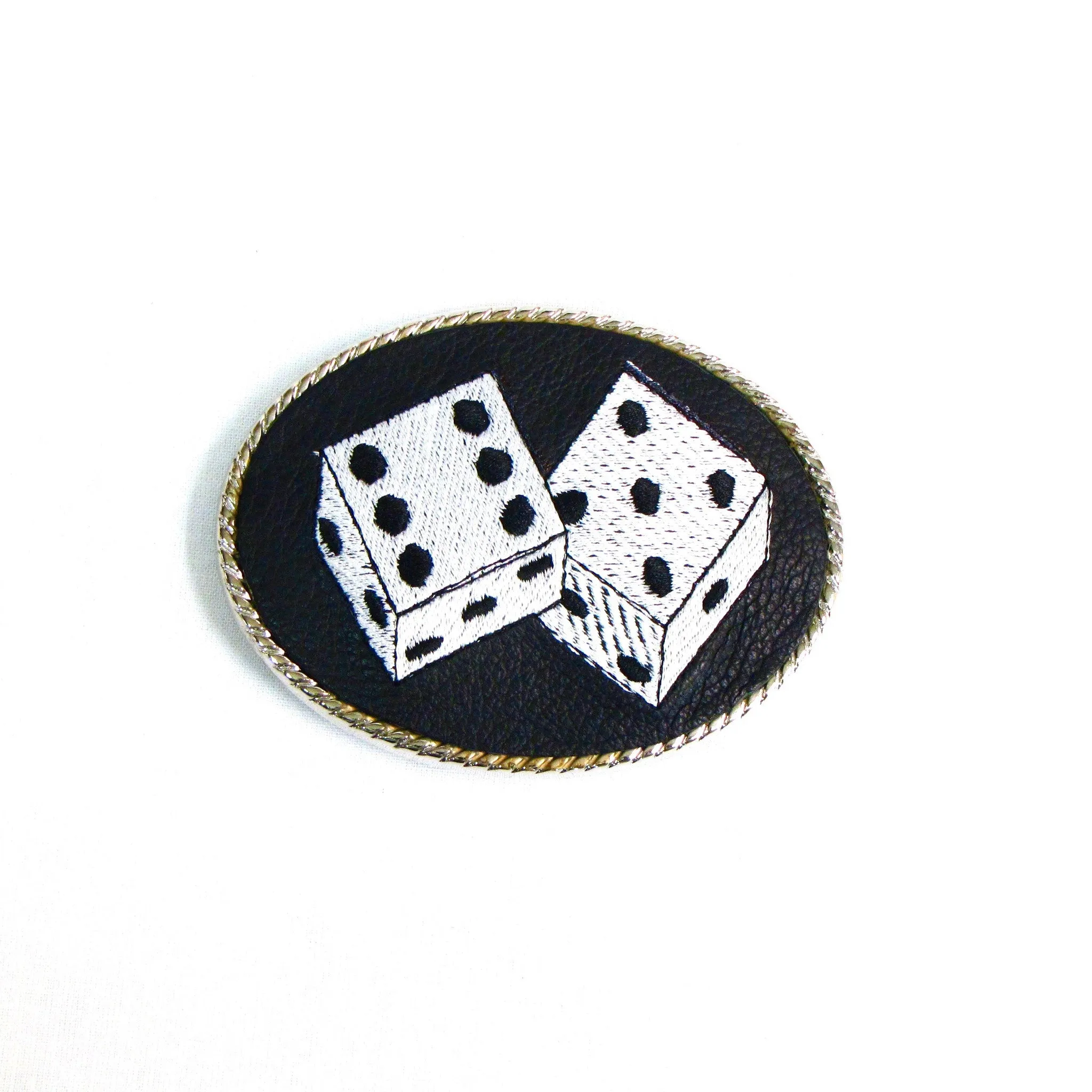 B-NN  Embroidered Buckle- Dice
