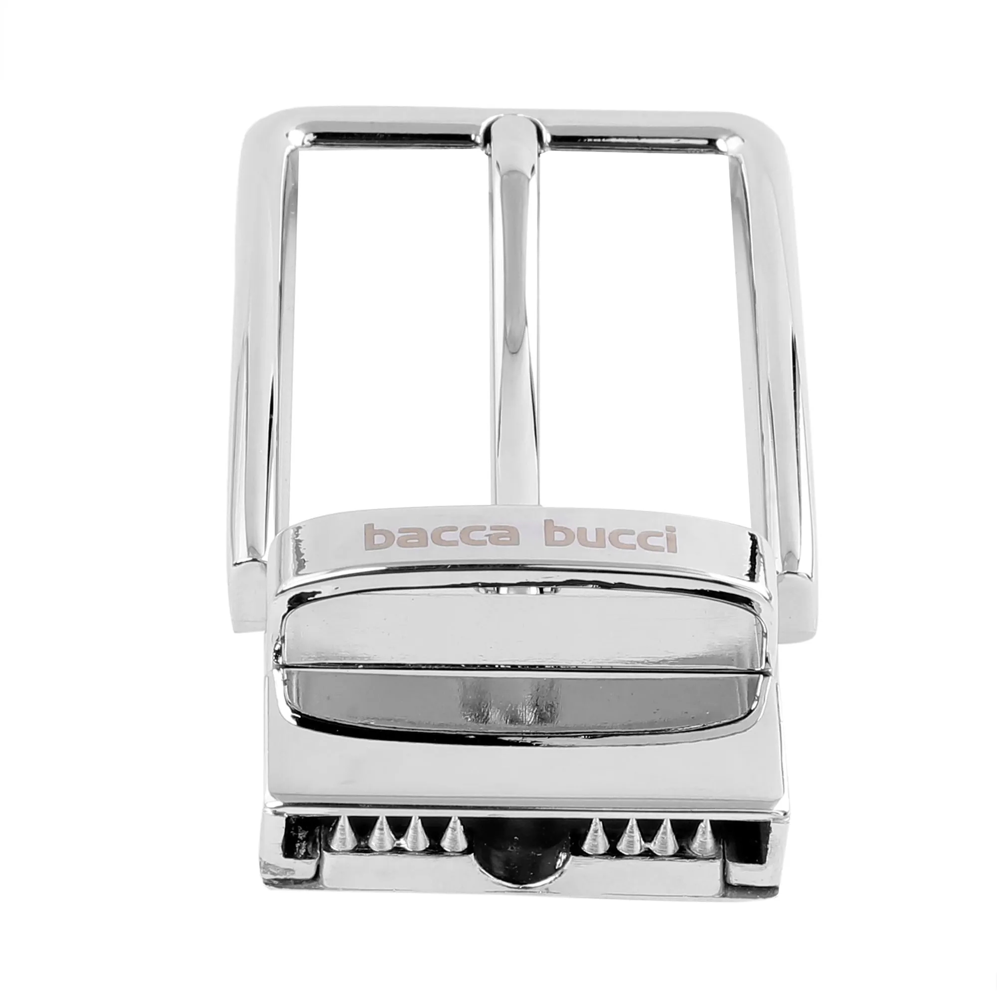 Bacca Bucci Men's 35 MM Nickle-Free Reversible Clamp Belt Buckle with Branding
