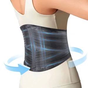 Back Support Brace for Posture with Stretchable Belt.Upgraded High-elastic Straps.Lumbar Back Brace for Lower Back Pain Relief with Breathable Mesh.Sitting,Lifting,Walking,XL
