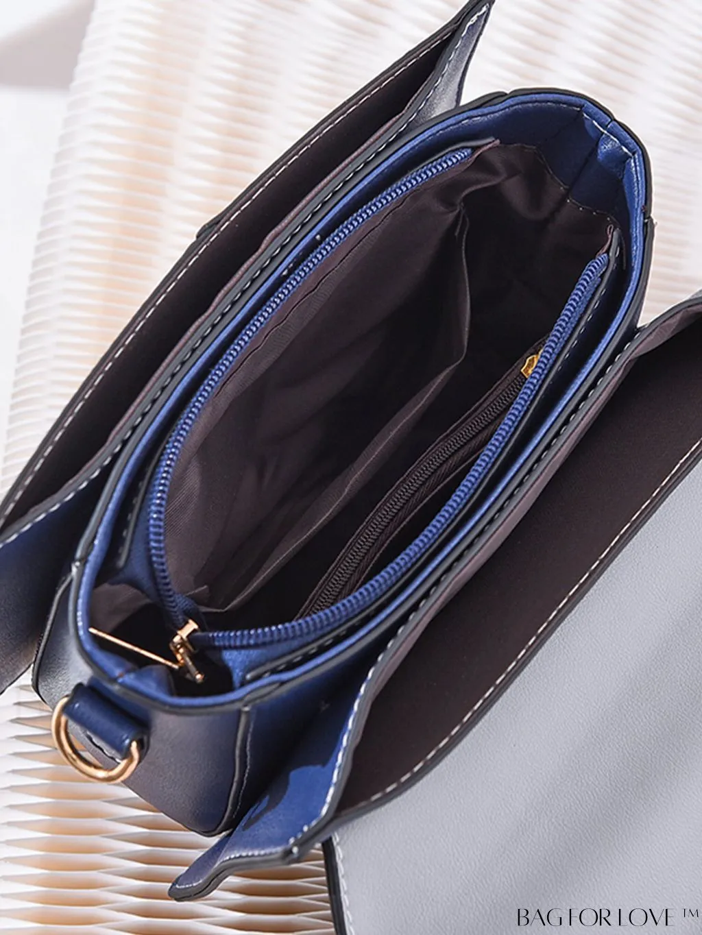 BagForLove - Adjustable Strap Crossbody Bag, Multi-Color Flap Shoulder Bag, Womens Top Handle