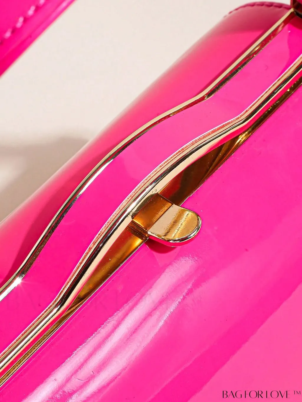 BagForLove - Artificial Patent Leather Box Bag: Chic Mini with a Minimalist Design