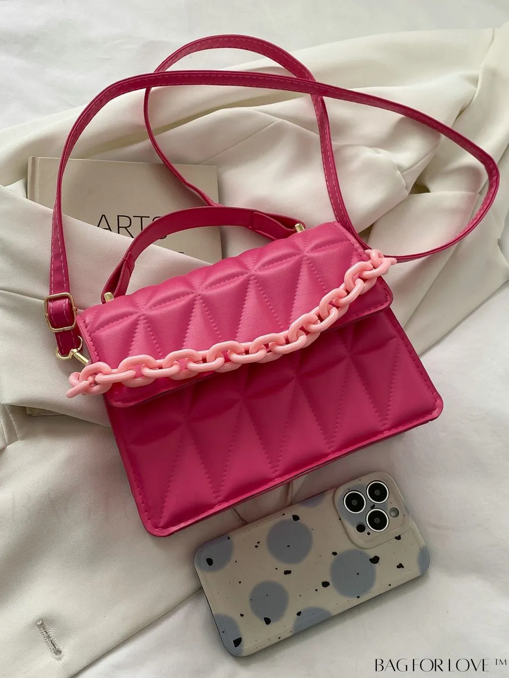 BagForLove - Compact Quilted Chain Flap Bag - Elegant and Functional