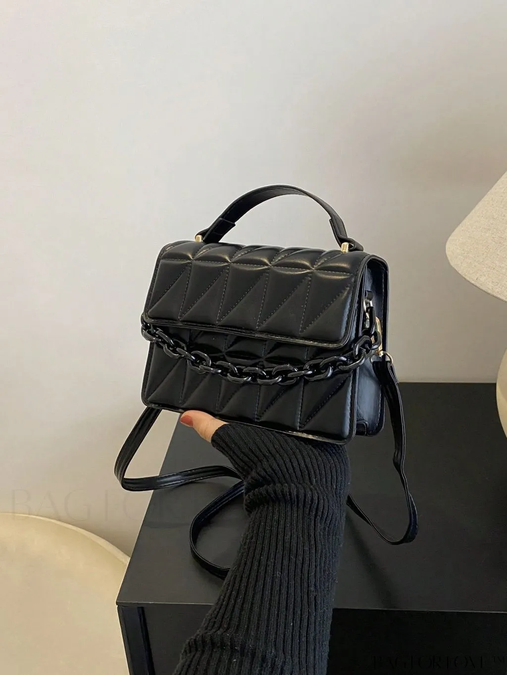 BagForLove - Compact Quilted Chain Flap Bag - Elegant and Functional