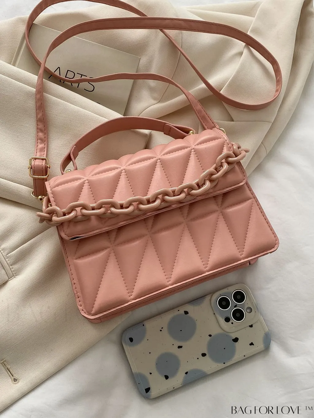 BagForLove - Compact Quilted Chain Flap Bag - Elegant and Functional