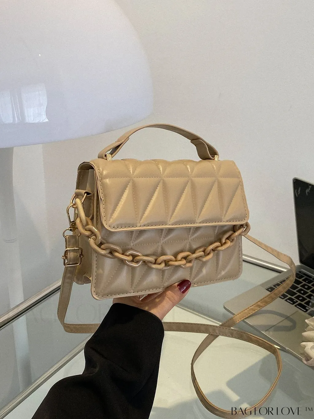BagForLove - Compact Quilted Chain Flap Bag - Elegant and Functional