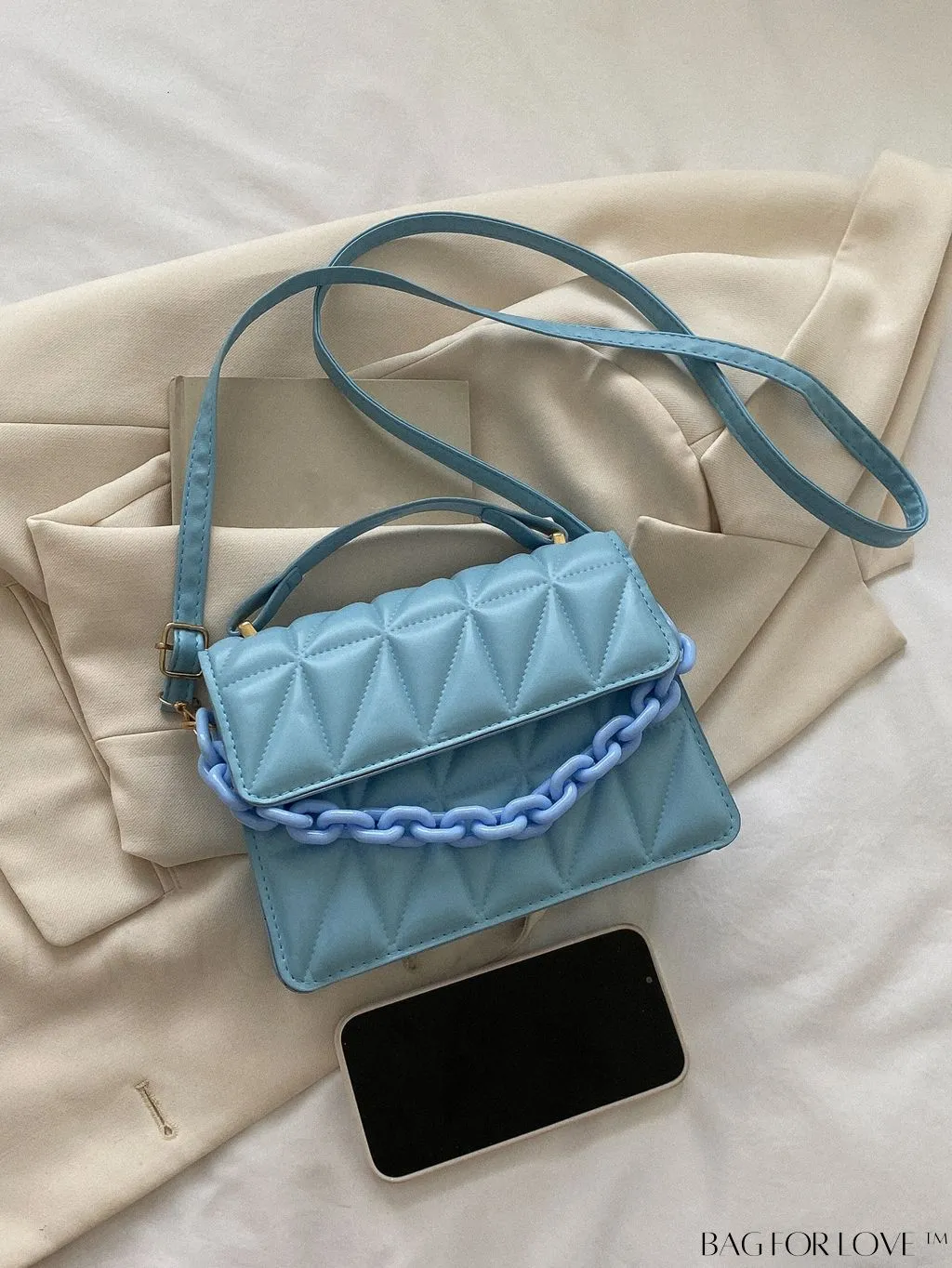 BagForLove - Compact Quilted Chain Flap Bag - Elegant and Functional