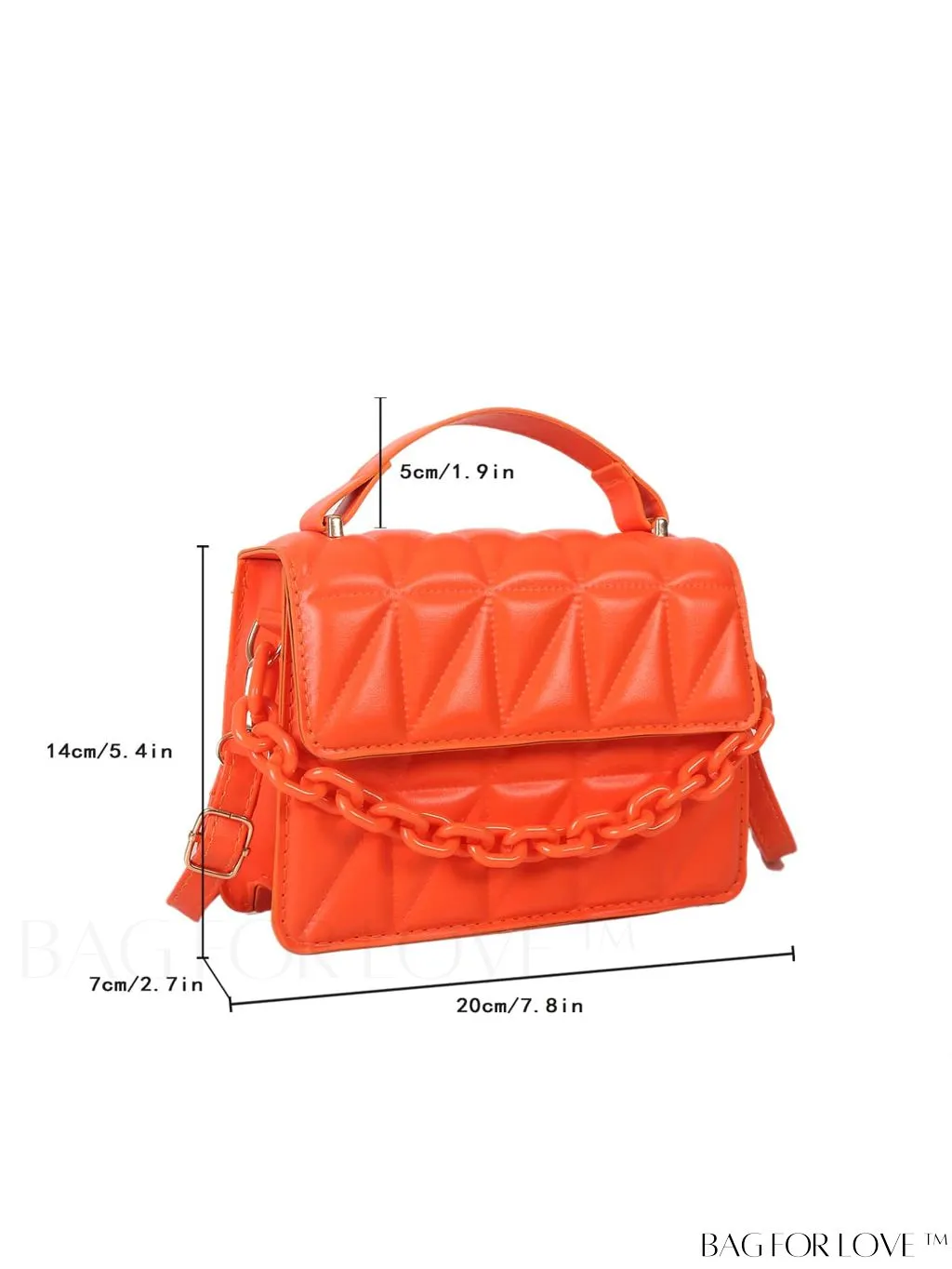 BagForLove - Compact Quilted Chain Flap Bag - Elegant and Functional