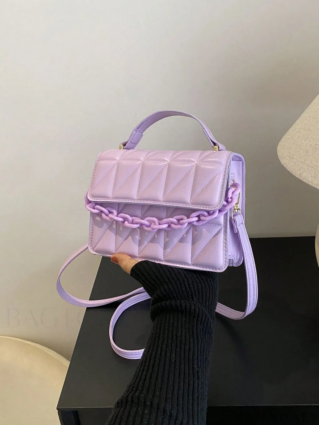 BagForLove - Compact Quilted Chain Flap Bag - Elegant and Functional