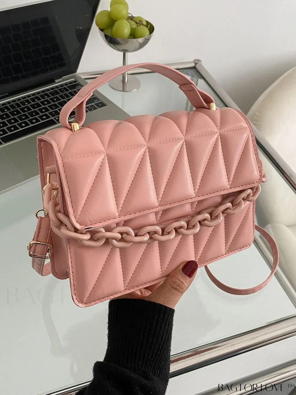 BagForLove - Compact Quilted Chain Flap Bag - Elegant and Functional