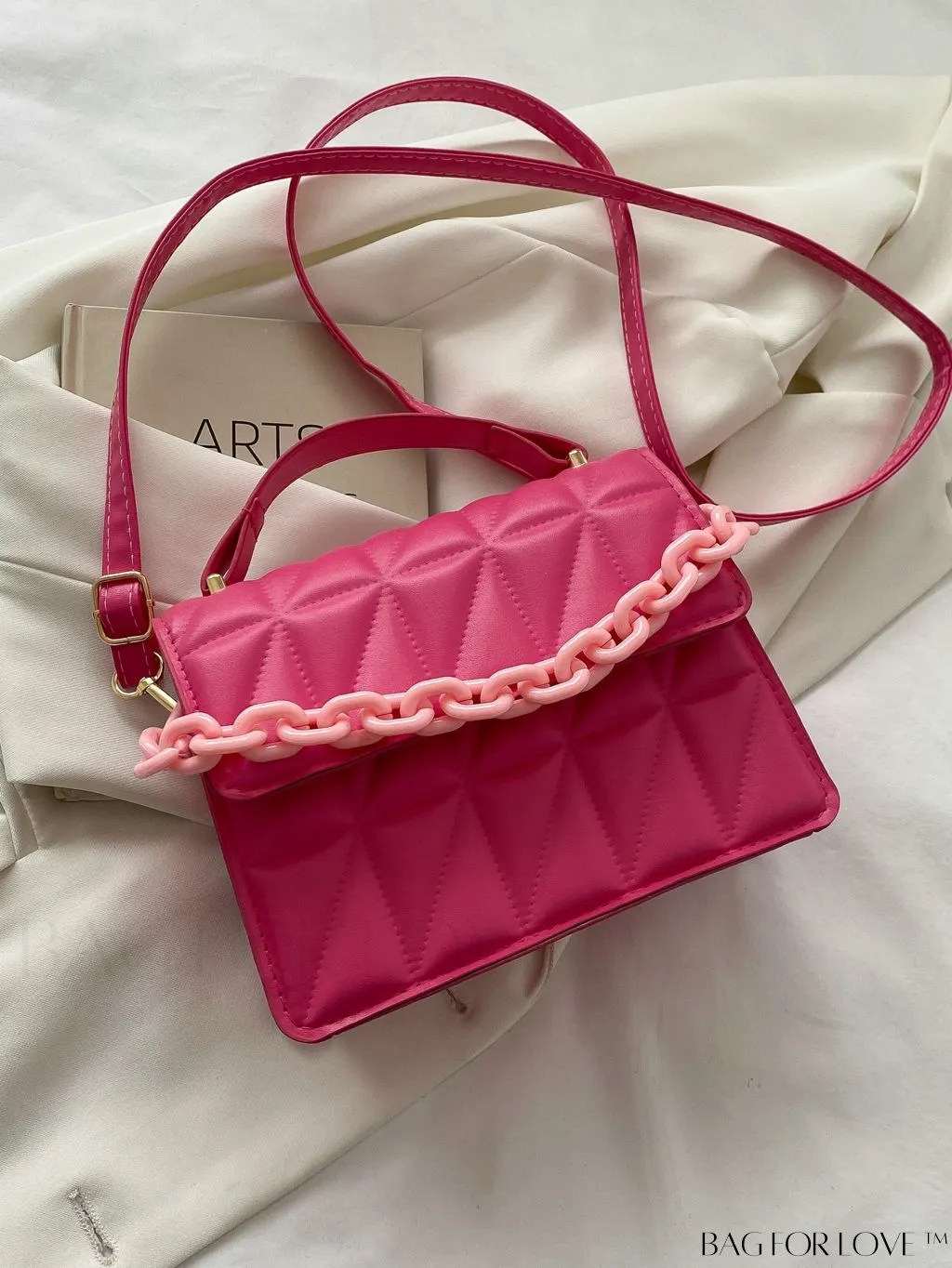 BagForLove - Compact Quilted Chain Flap Bag - Elegant and Functional