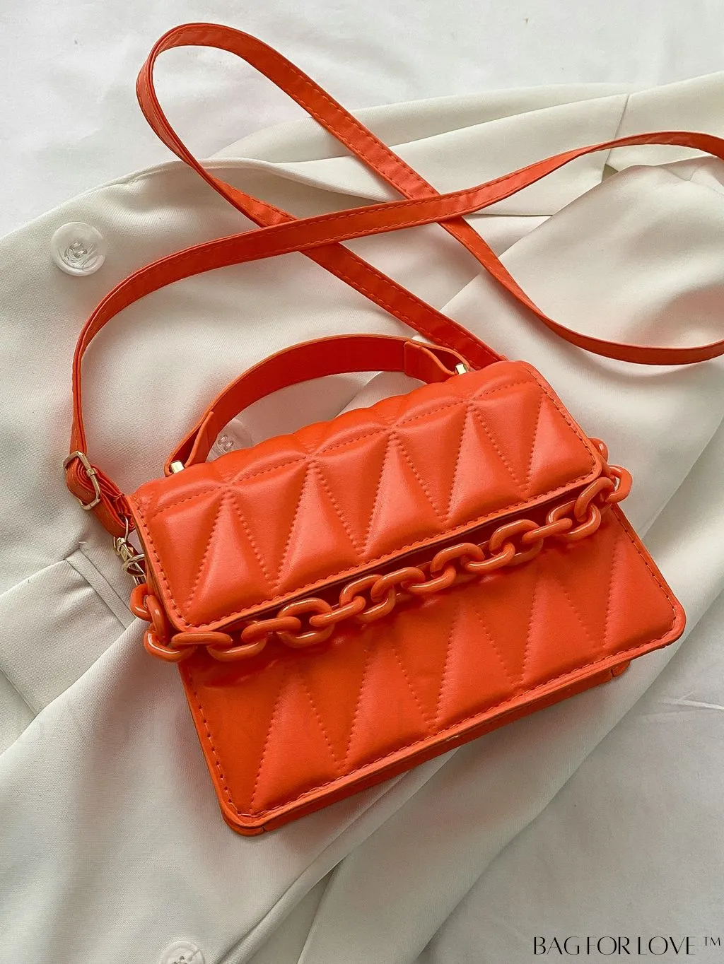 BagForLove - Compact Quilted Chain Flap Bag - Elegant and Functional