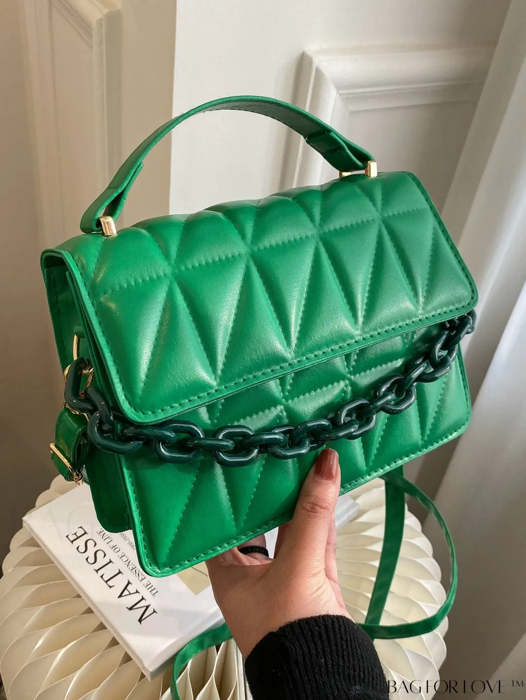 BagForLove - Compact Quilted Chain Flap Bag - Elegant and Functional
