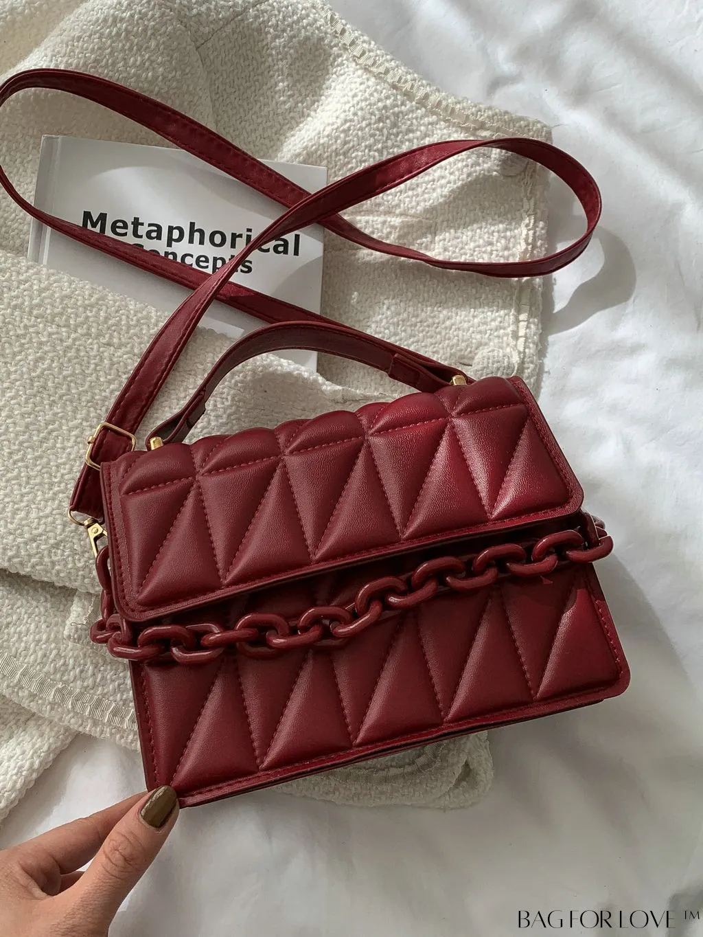 BagForLove - Compact Quilted Chain Flap Bag - Elegant and Functional