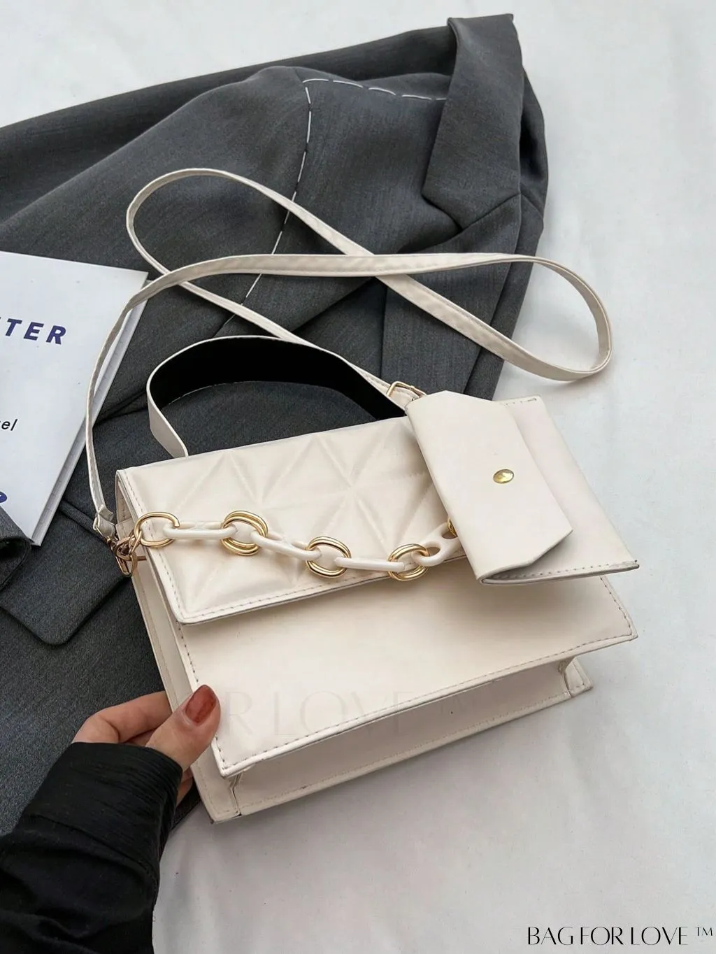 BagForLove - Compact Quilted Chain Flap Bag - Elegant and Functional