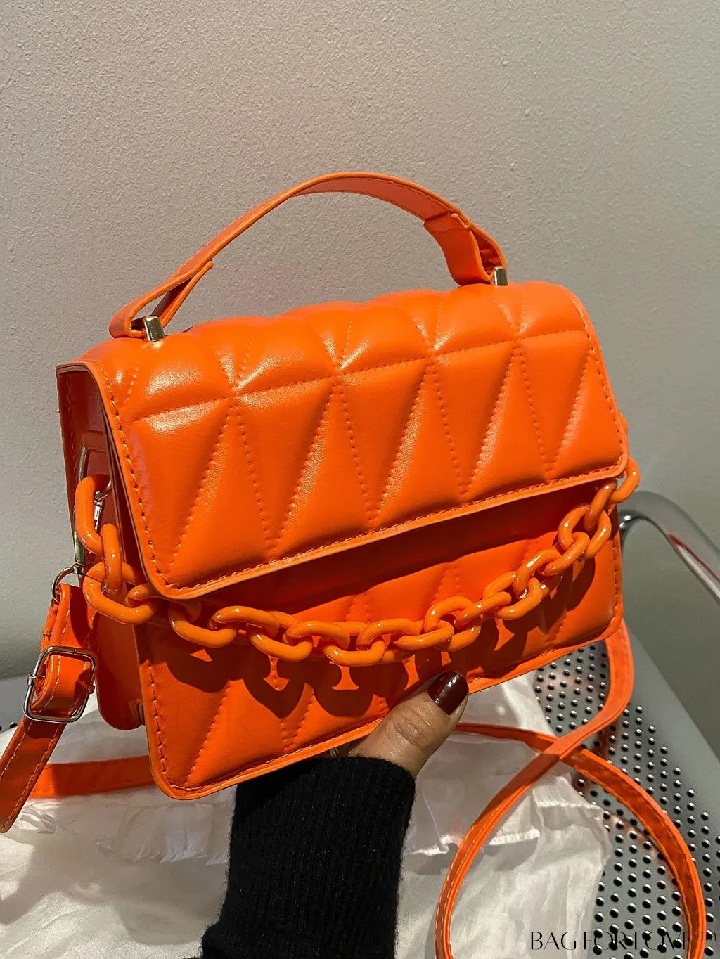BagForLove - Compact Quilted Chain Flap Bag - Elegant and Functional