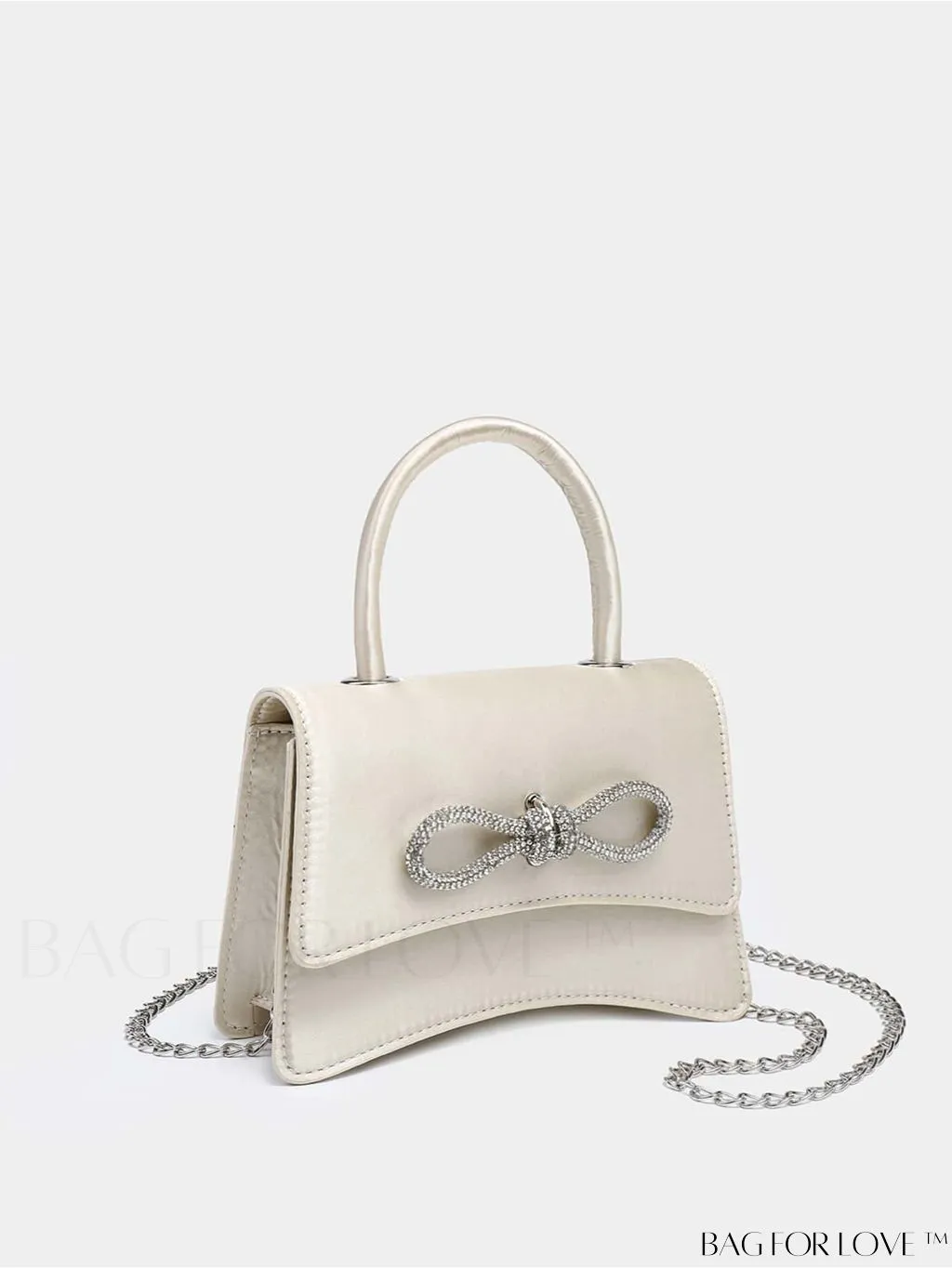 BagForLove - Compact Rhinestone-Embellished Flip Handbag, for Fashion-Forward Style