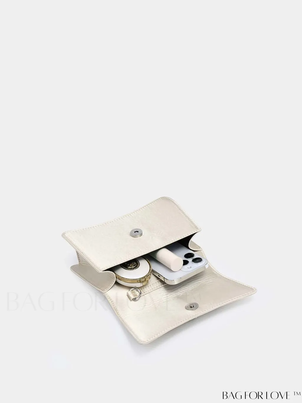 BagForLove - Compact Rhinestone-Embellished Flip Handbag, for Fashion-Forward Style