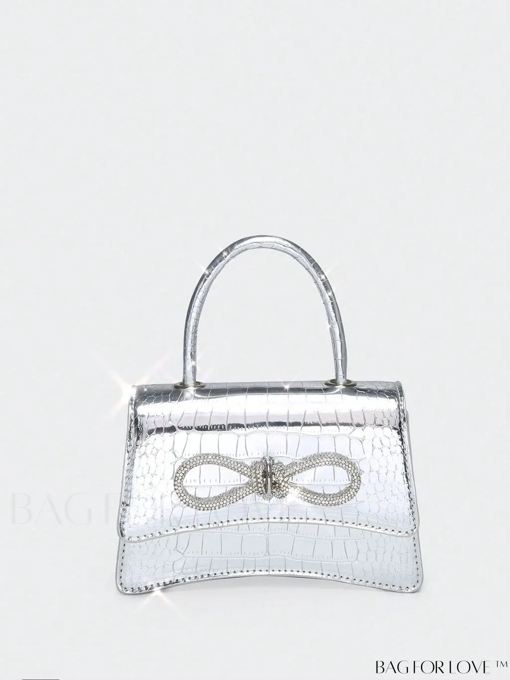 BagForLove - Compact Rhinestone-Embellished Flip Handbag, for Fashion-Forward Style