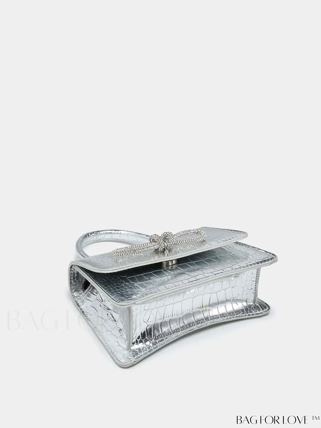 BagForLove - Compact Rhinestone-Embellished Flip Handbag, for Fashion-Forward Style