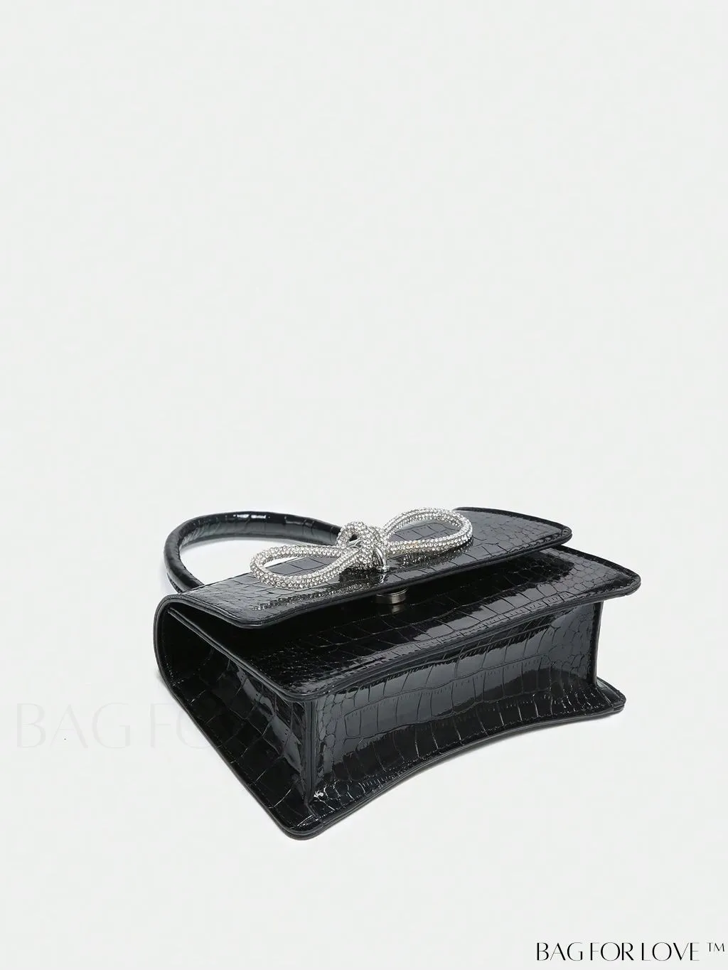 BagForLove - Compact Rhinestone-Embellished Flip Handbag, for Fashion-Forward Style