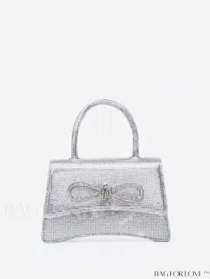 BagForLove - Compact Rhinestone-Embellished Flip Handbag, for Fashion-Forward Style