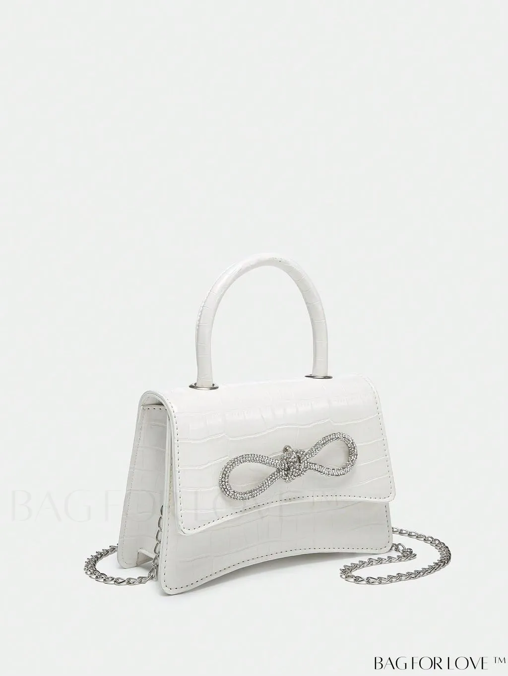 BagForLove - Compact Rhinestone-Embellished Flip Handbag, for Fashion-Forward Style