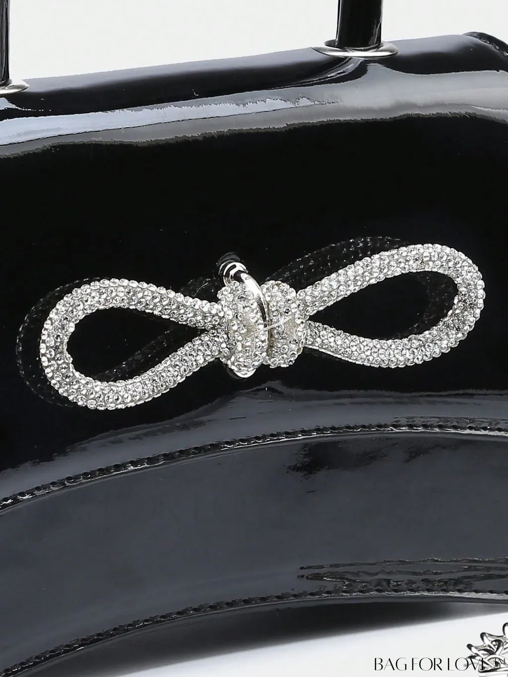 BagForLove - Compact Rhinestone-Embellished Flip Handbag, for Fashion-Forward Style