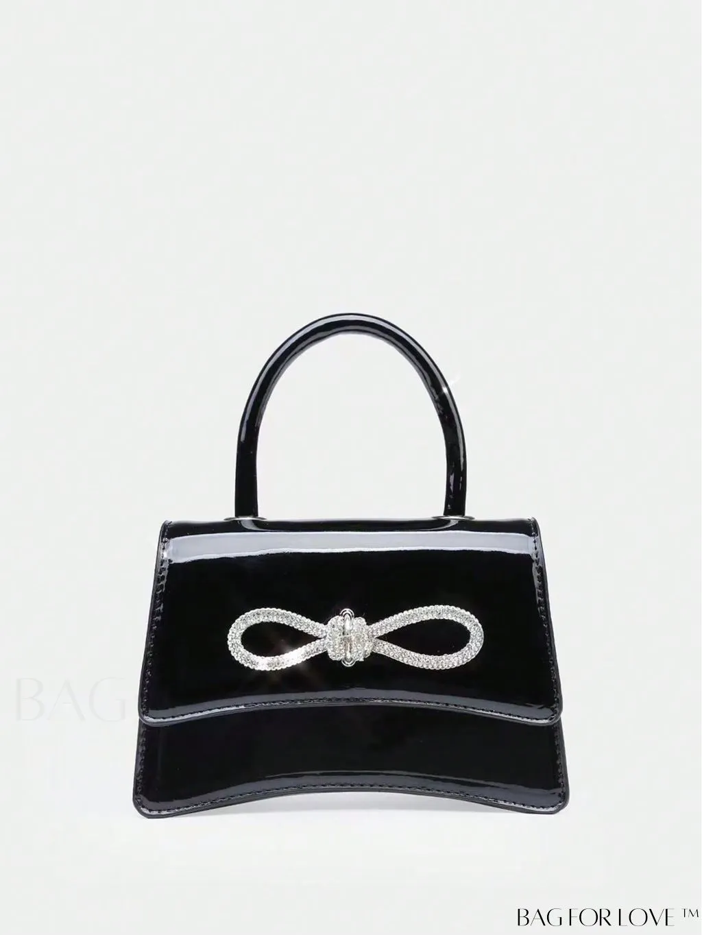 BagForLove - Compact Rhinestone-Embellished Flip Handbag, for Fashion-Forward Style