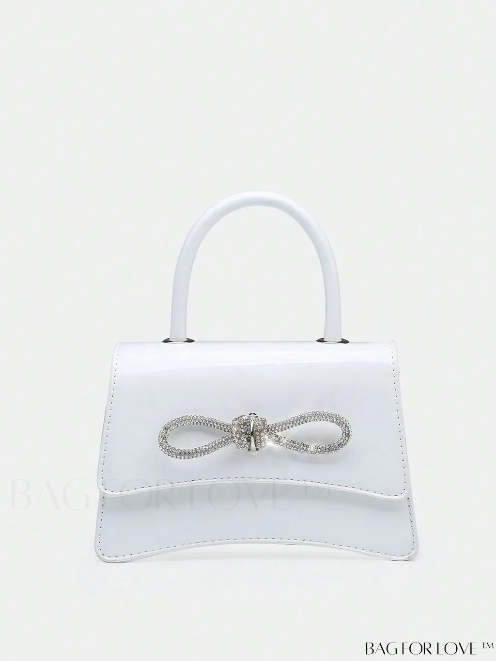 BagForLove - Compact Rhinestone-Embellished Flip Handbag, for Fashion-Forward Style