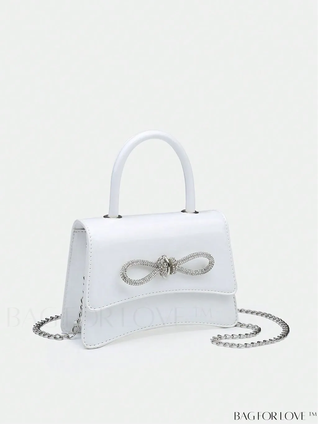 BagForLove - Compact Rhinestone-Embellished Flip Handbag, for Fashion-Forward Style