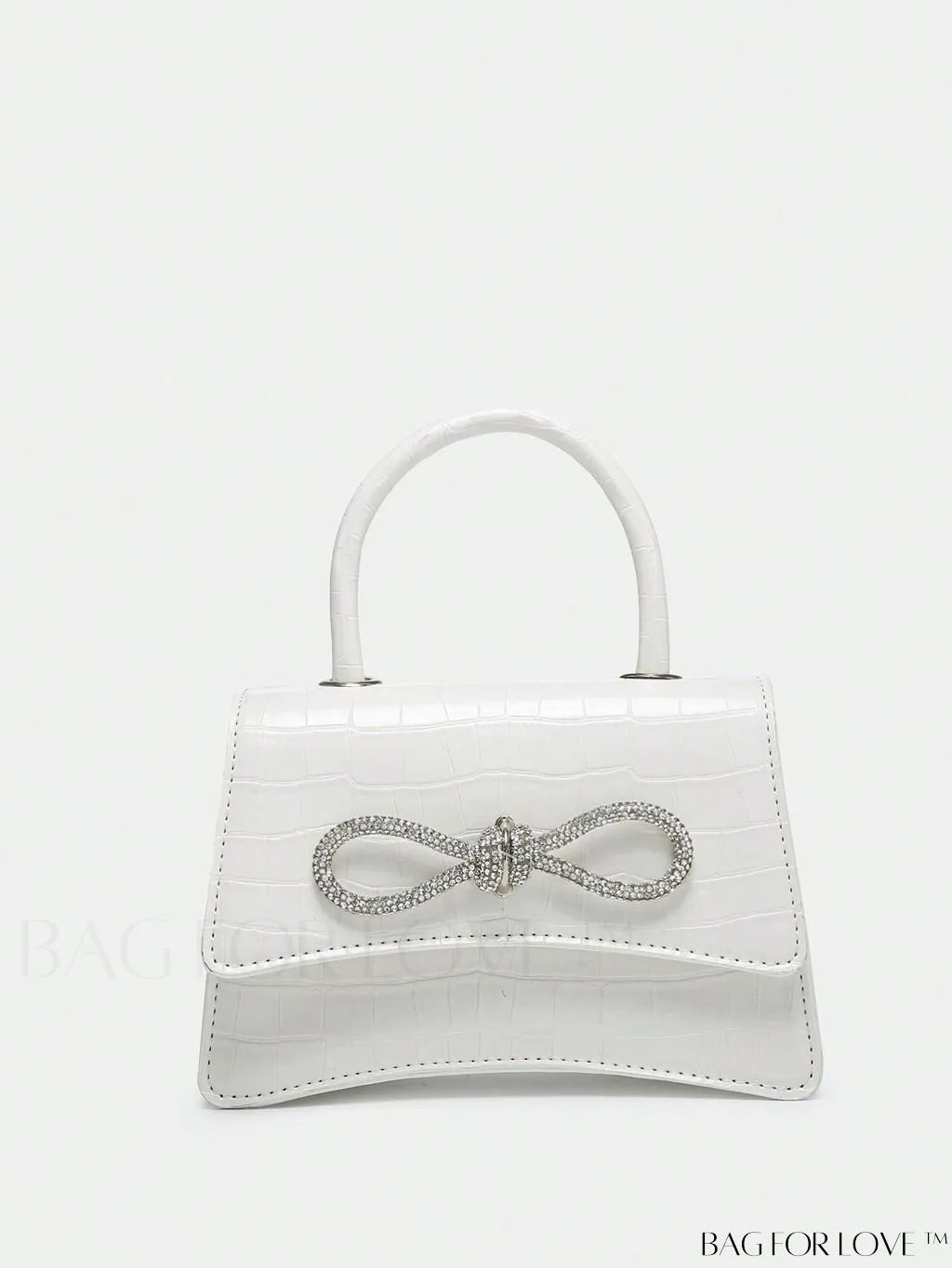 BagForLove - Compact Rhinestone-Embellished Flip Handbag, for Fashion-Forward Style