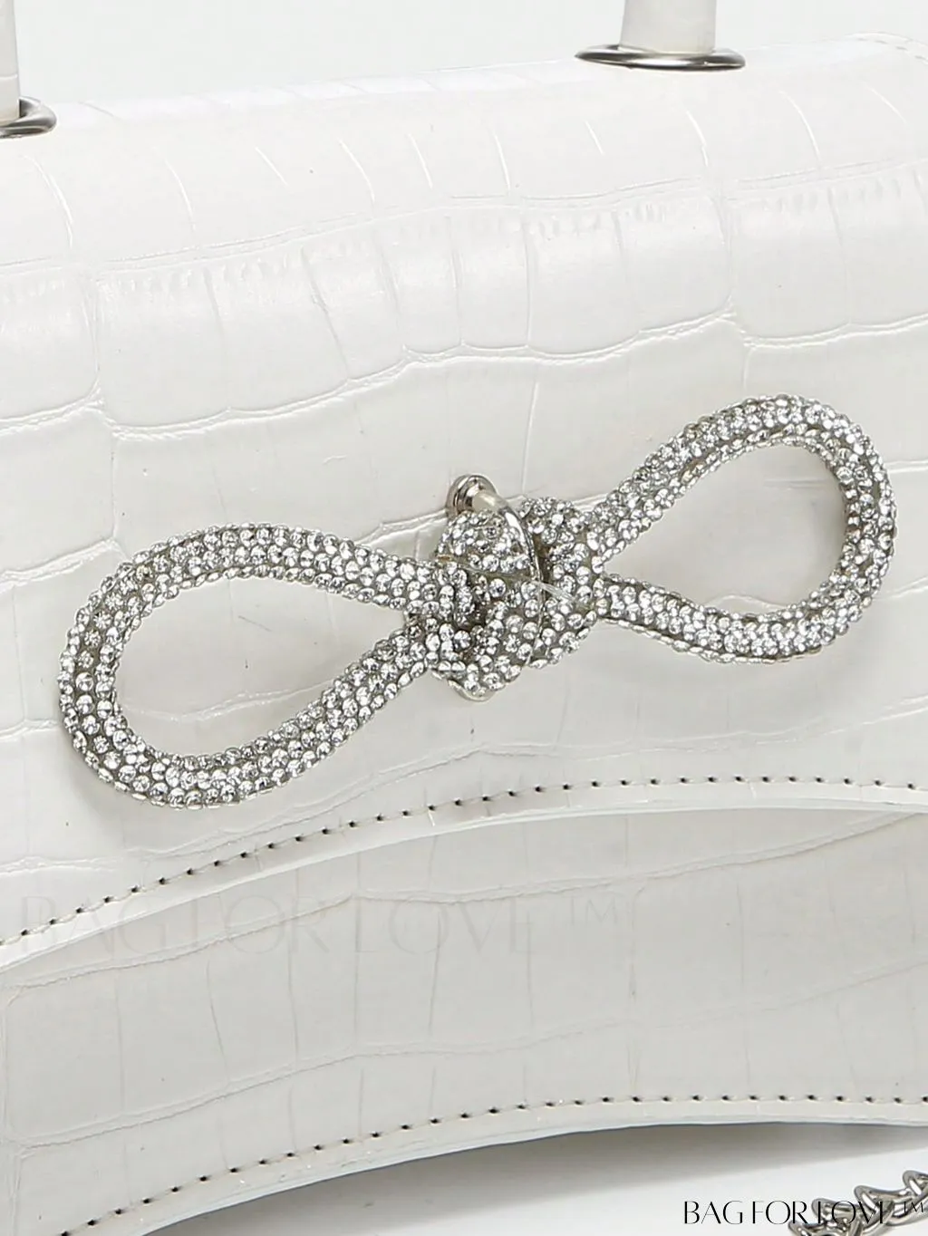 BagForLove - Compact Rhinestone-Embellished Flip Handbag, for Fashion-Forward Style