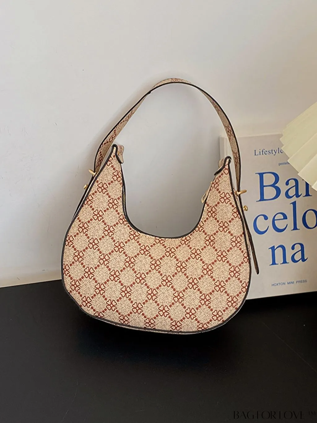 BagForLove - Crocodile Embossed Mini Hobo Bag - Sophisticated Elegance in Compact Design